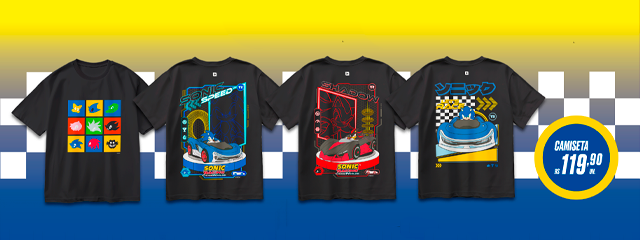 Camiseta Sonic Racing: CrossWorlds