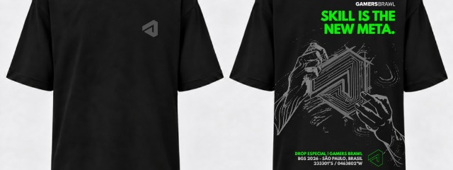 Camiseta exclusiva - Gamers Brawl Drop BGS